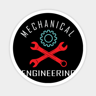 Mechanical engineering, tools, gear image, best logo Magnet